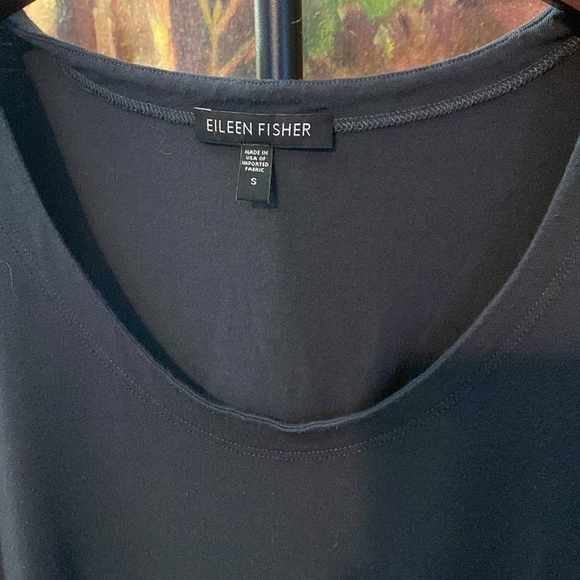 Eileen Fisher Dark Gray Organic Jersey Tank Size Small - Picture 2 of 2